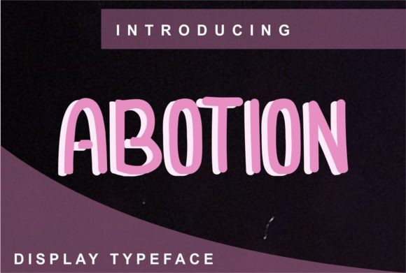 Abotion Typeface: A Clean Display Font for Modern Branding