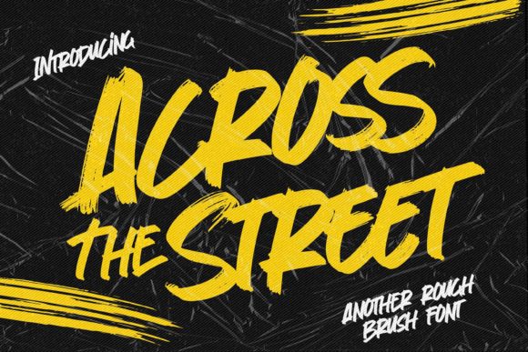 Across the Street: The Authentic Display Font for Editorial Design