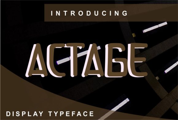 Actage Display Font for Professional Branding