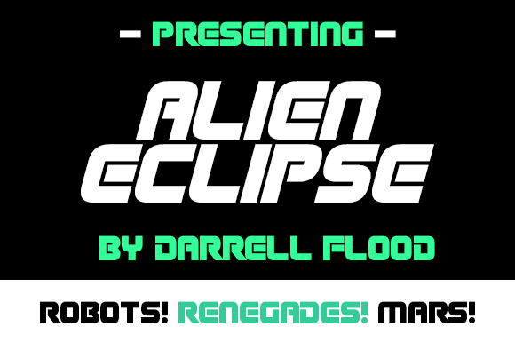 Alien Eclipse: Futuristic Display Font for Sci-Fi Editorial Design