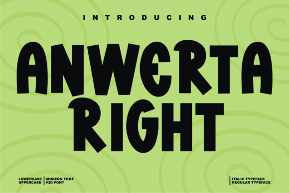 Anwerta Right: The Thick Display Font for Modern Editorial Design
