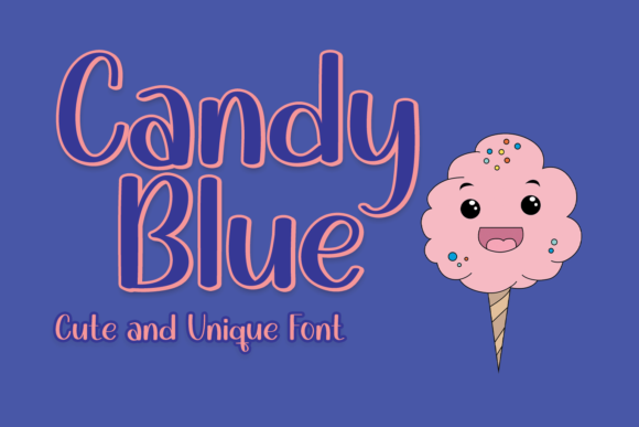 Candy Blue: A Modern Display Font for Digital Branding