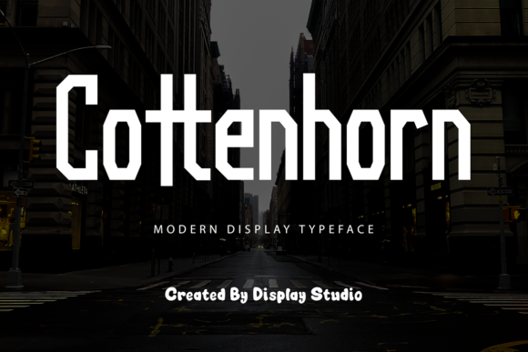 Cottenhorn: The Modern Display Font for Editorial Design