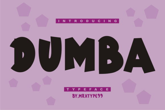 Dumba: The Thick Display Font for Handmade Creations