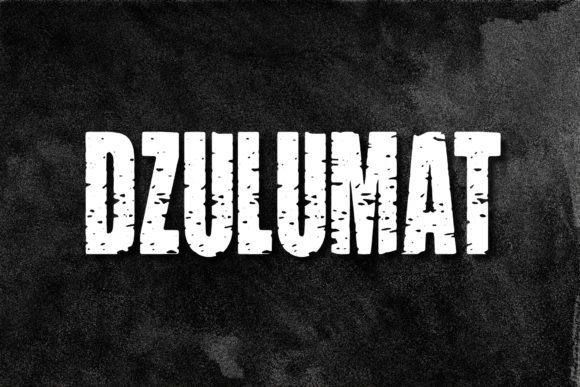 Dzulumat: The Horror Display Font for Editorial Design
