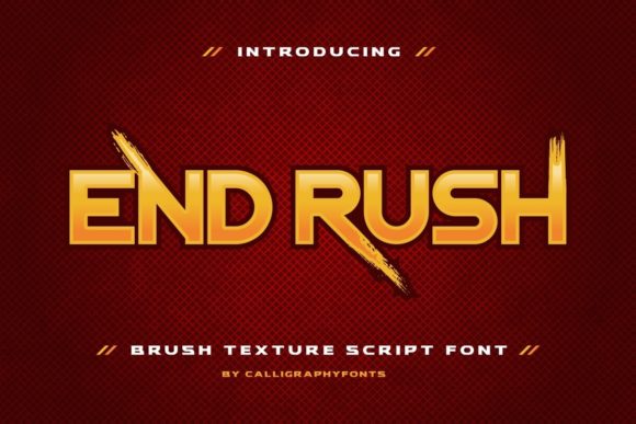 End Rush: The Speed-Driven Display Font for Modern Web Design