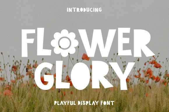 Flower Glory: The Cheerful Display Typeface for Editorial Projects
