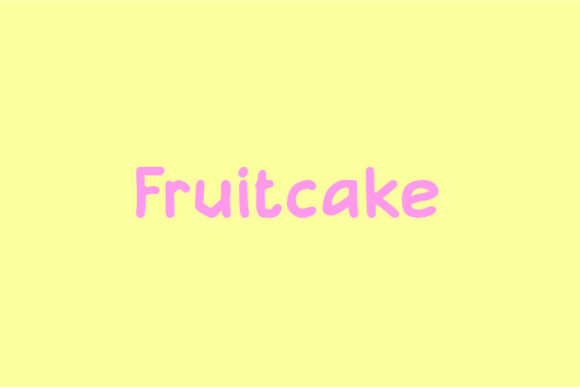 Fruitcake Display Font: A Creative Review for Small Business Branding