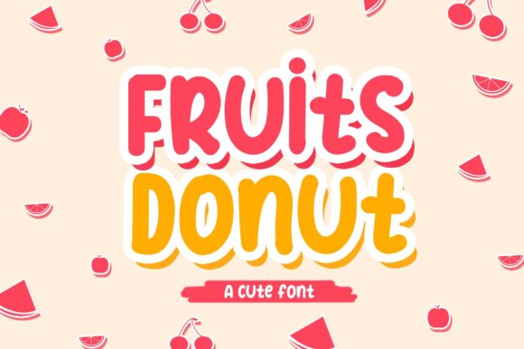 Fruits Donut: A Playful Display Font for Vibrant Web Design