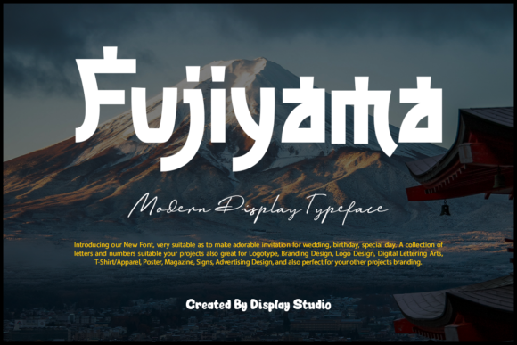 Fujiyama: A Japanese Inspired Display Font for Bold Branding
