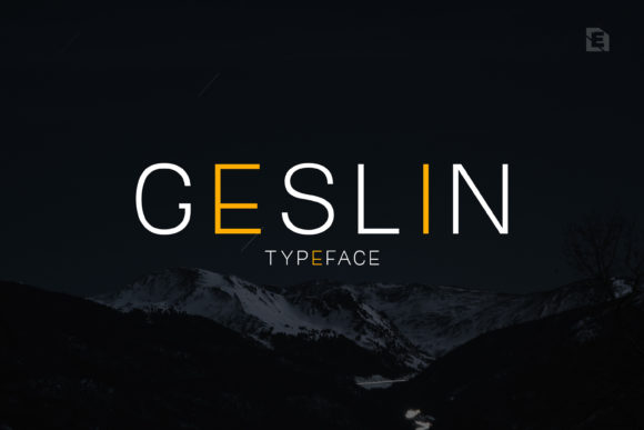 Geslin: The Minimal Display Font for Modern Maker Brands