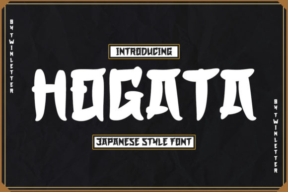 Hogata: The Japanese Display Font for Unique Campaigns
