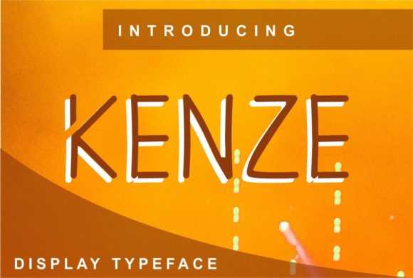 Kenze Typeface: A Clean Display Font for Modern Branding