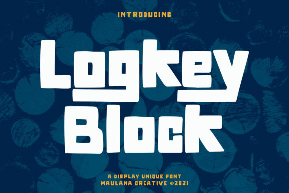 Logkey Block: A Unique Display Font for Bold Branding