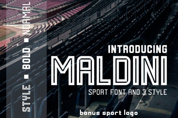 Maldini: A Modern Sporty Typeface for Bold Branding