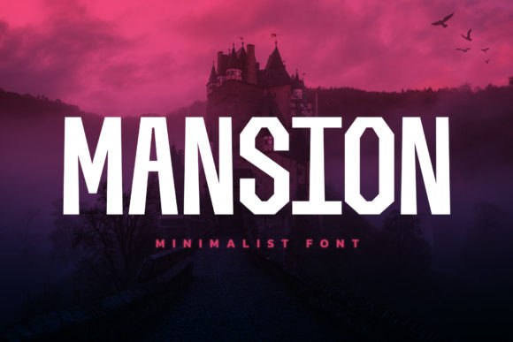 Mansion: A Bold Display Font for Creative Product Design