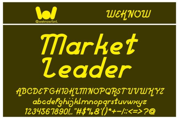 Market Leader: The Premium Display Font for Handmade Branding