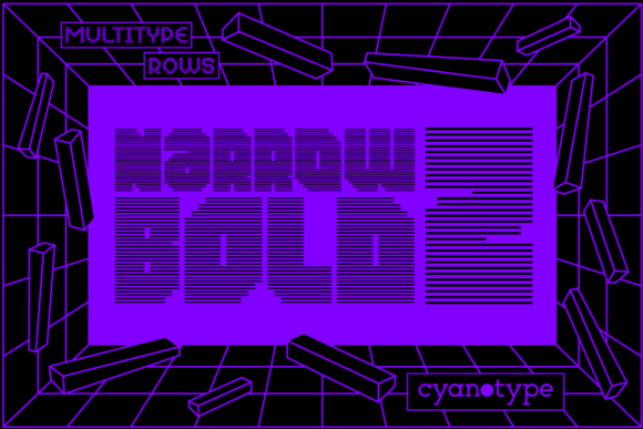 MultiType Rows Narrow Bold 2: A Unique Typeface for Editorial Design