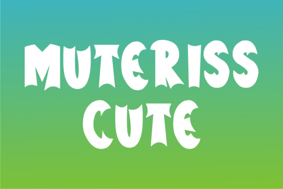 Muteriss Cute: A Bold Display Font for Editorial Design