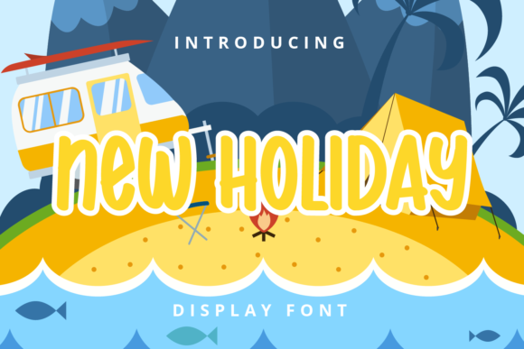 New Holiday Display Font for Creative Shop Branding