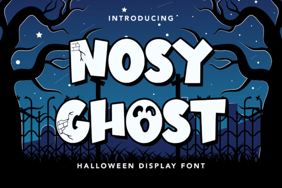 Nosy Ghost: A Spooky Display Font for Editorial Design