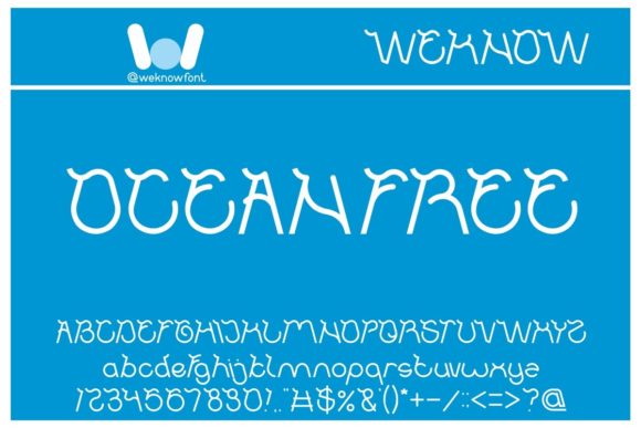 Ocean Free: A Fancy Display Font for Bold Branding