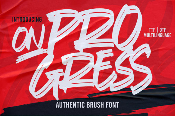 On Progress: A Dramatic Display Font for Makers