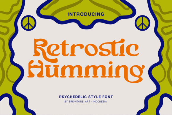 Retrostic Humming: The Psychedelic Display Font for Bold Branding