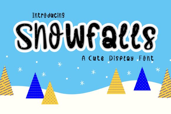 Snowfalls: The Playful Typeface for Joyful Brand Identity