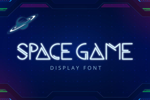 Space Game: The Futuristic Display Font for Modern Branding
