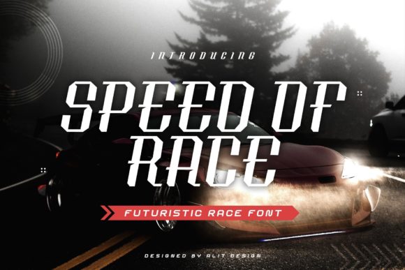 Speed of Race: The Futuristic Typeface for Bold Editorial Design