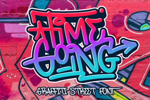 Timegoing: A Graffiti Display Font for Bold Editorial Design