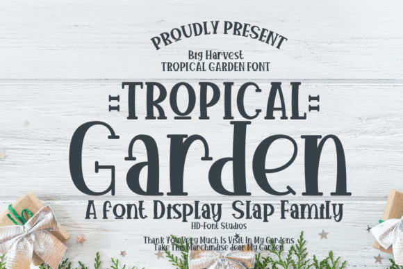 Tropical Garden: The Bold Display Font for Handmade Creators